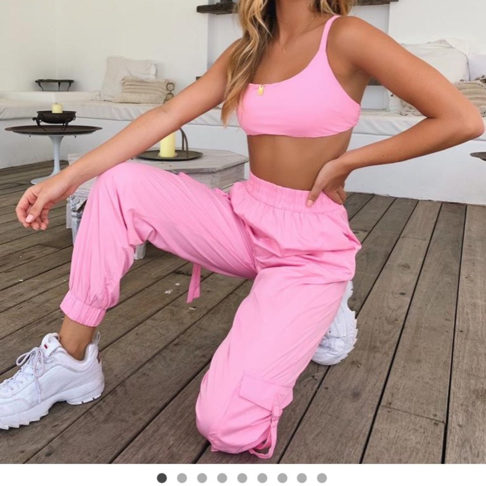 NWT Tigermist candy pink festival pants!!